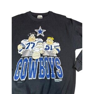 1993 Dallas Cowboys NFL Flintstones Vtg Crewneck Sweatshirt Men's Size Large